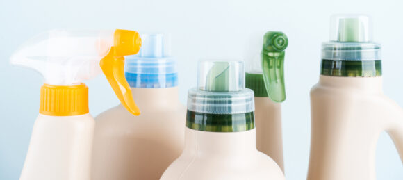 ?lose Up,of,cleaning,products,on,blue,white,background,overview,with